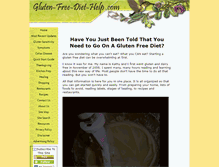 Tablet Screenshot of gluten-free-diet-help.com
